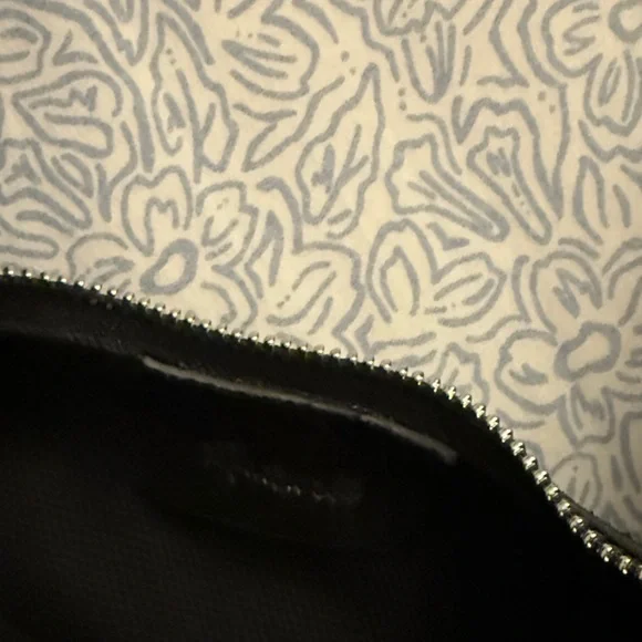 EUC Madewell The Medium Crystal Embellished Suede Bag Black/Silver - Picture 5 of 7